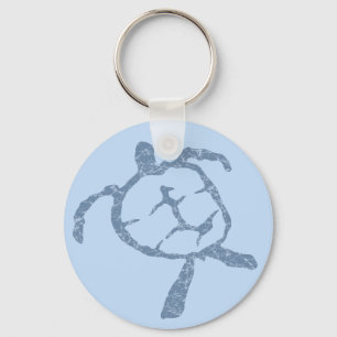schildpad-donkerblauw sleutelhanger