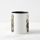 Schildpad door Forest Lake Reflection Mok (Midden)