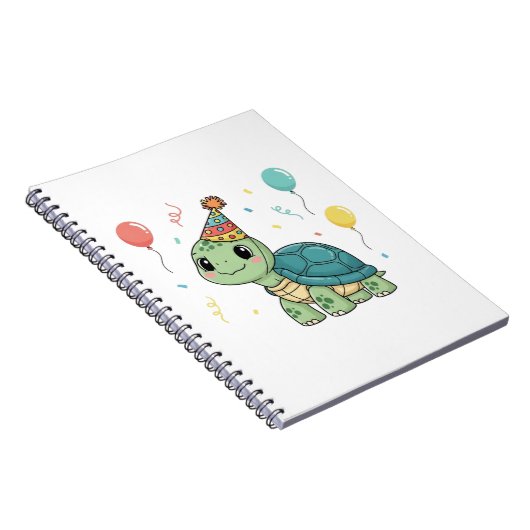 Schildpad Dragen van een Party Pet Notitieboek (Rechterzijde)