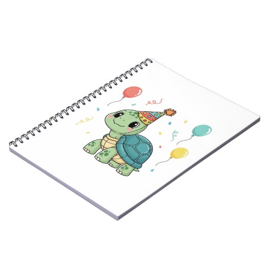 Schildpad Dragen van een Party Pet Notitieboek (Linkerzijde)