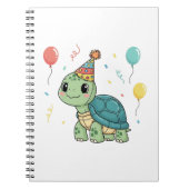 Schildpad Dragen van een Party Pet Notitieboek (Voorkant)