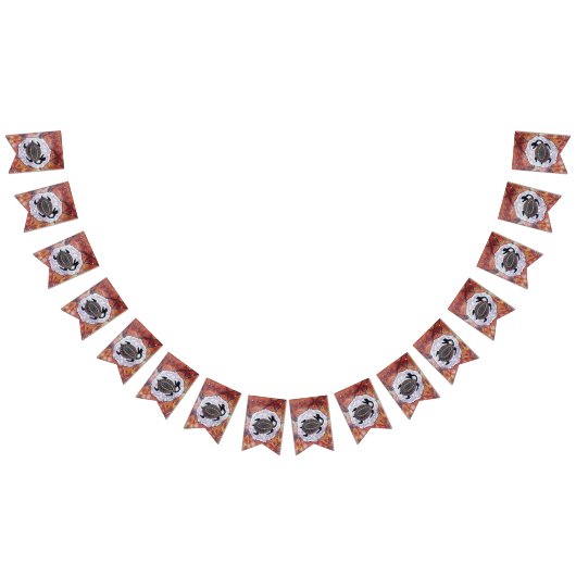 Schildpad dromen Aboriginal Art Bunting Vlaggetjes (Alle)