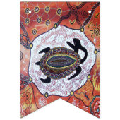 Schildpad dromen Aboriginal Art Bunting Vlaggetjes (Tweede vlag)