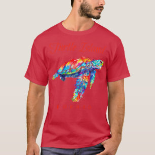 Schildpad Eiland Borneo Aquarel Zeeschildpad T-shirt
