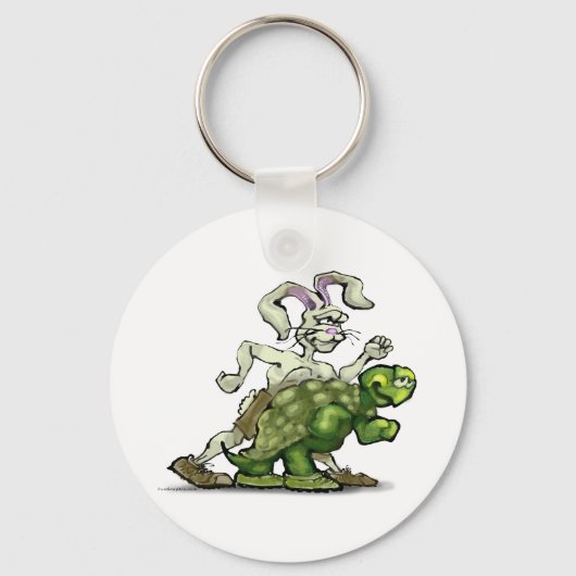 Schildpad en de Haas Sleutelhanger (Voorkant)