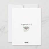 Schildpad en eekhoorn met een late kerstboom feestdagenkaart (Achterkant)