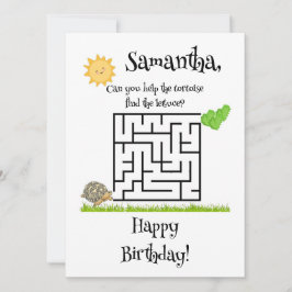 Schildpad en sla, verjaardagskaarten