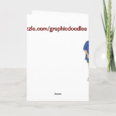 Schildpad en slak "Happy Belated Birthday!". Kaart (Achterkant)