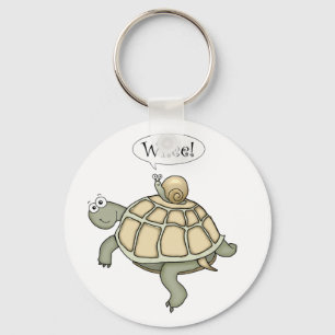 schildpad en slak Whee. Sleutelhanger