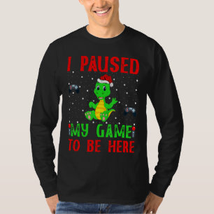 Schildpad en videogame-fan. Ik pauzeerde mijn spel T-shirt