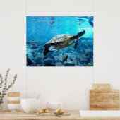 Schildpad en vis poster (Keuken)