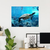 Schildpad en vis poster (Thuiskantoor)