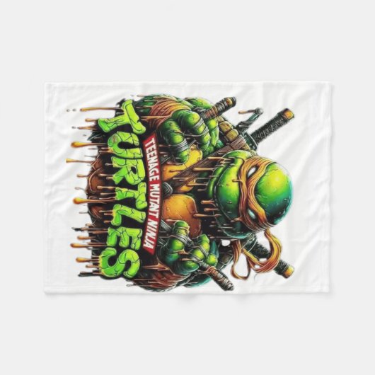 schildpad fleece deken (Voorkant (Horizontaal))