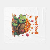 Schildpad Fleece Deken (Voorkant (Horizontaal))