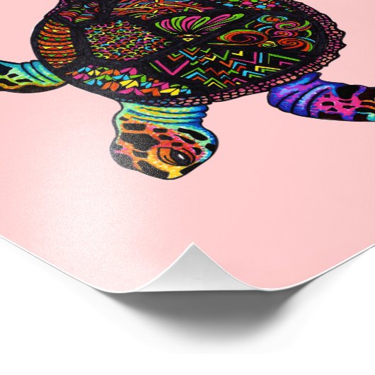 Schildpad Foto Afdruk (Hoek)