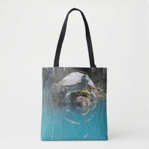 Schildpad Foto We Houden van Oma Met Namen van Kin Tote Bag