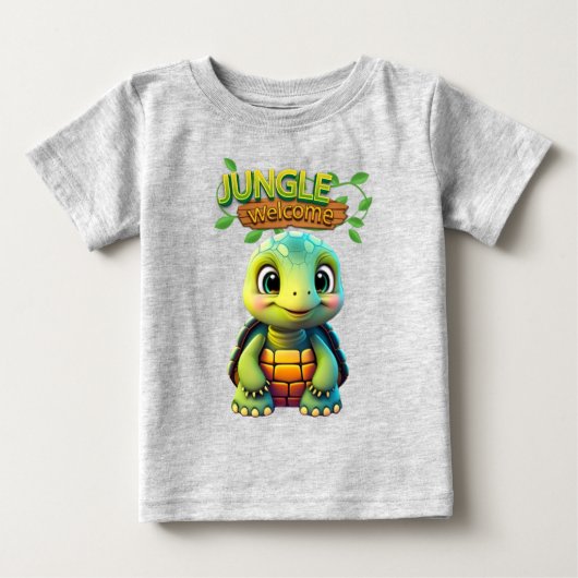 Schildpad Fun Box Turtle Whimsical Dierentuin Dier (Voorkant)