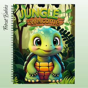 Schildpad Fun Box Turtle Whimsical Dierentuin Dier Notitieboek
