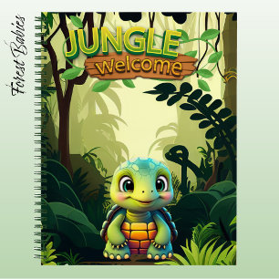 Schildpad Fun Box Turtle Whimsical Dierentuin Dier Notitieboek