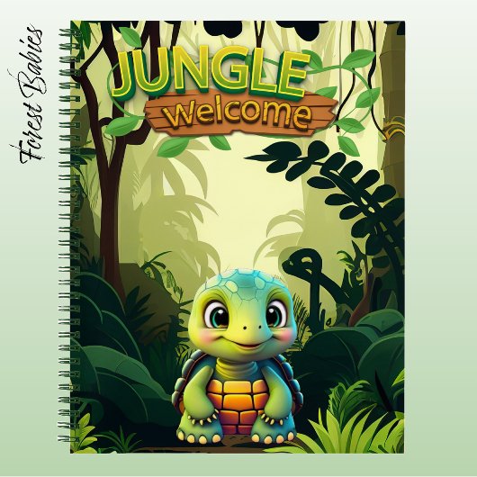 Schildpad Fun Box Turtle Whimsical Dierentuin Dier Notitieboek