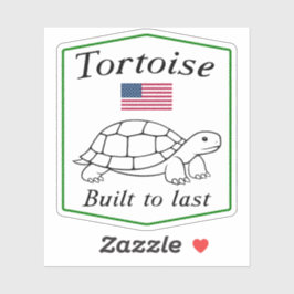 Schildpad: Gebouwd om te Duren Sticker