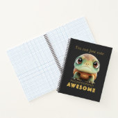 Schildpad Geconcentreerd Geweldige Schattig Schatt Notitieboek (Binnen)