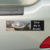 Schildpad - Geef me een adempauze Bumpersticker (Op auto)