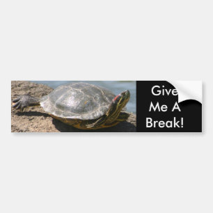 Schildpad - Geef me een adempauze Bumpersticker