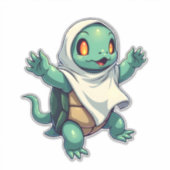 Schildpad Geest Sticker (Voorkant)