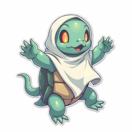Schildpad Geest Sticker (Voorkant)