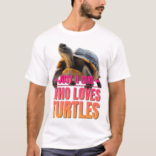 Schildpad Gewoon een meisje dat schildpadden leuk T-shirt