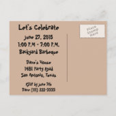 Schildpad Graduation Party Briefkaarten (Achterkant)