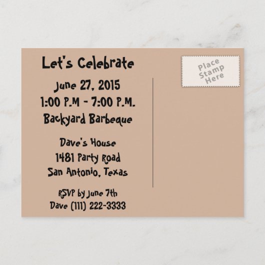 Schildpad Graduation Party Briefkaarten (Achterkant)