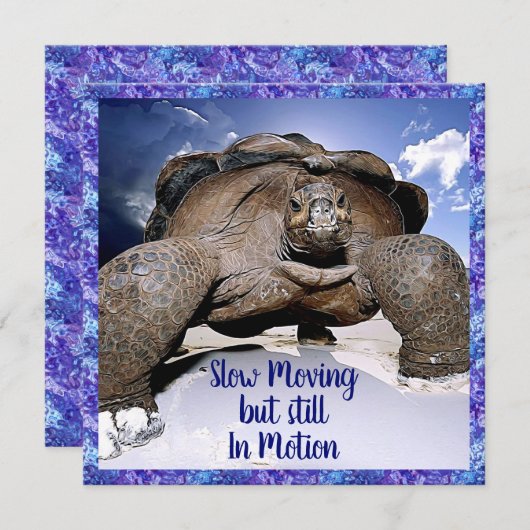 Schildpad - Grappige Verjaardag Kaart (Voorkant / Achterkant)