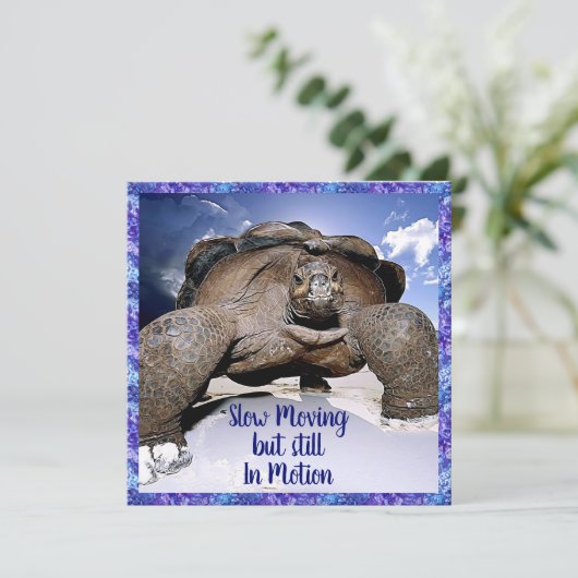 Schildpad - Grappige Verjaardag Kaart (Staand voorkant)