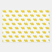 Schildpad, groen geel, kind jarig inpakpapier vel (Voorkant 3)