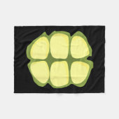 Schildpad Halloween-ontwerp Turtle Shell-cadeau  Fleece Deken (Voorkant (Horizontaal))