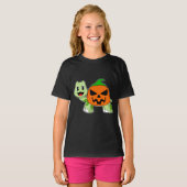 Schildpad Halloween Pompoen T-shirt (Voorkant volledig)