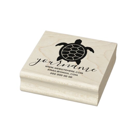 Schildpad-handtekening Rubberstempel (Stempel)