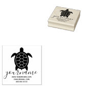 Schildpad-handtekening Rubberstempel (Gestempeld)