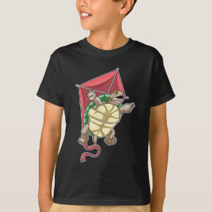 Schildpad hanggliding vlieger t-shirt