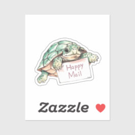 Schildpad, Happy Mail, Sticker