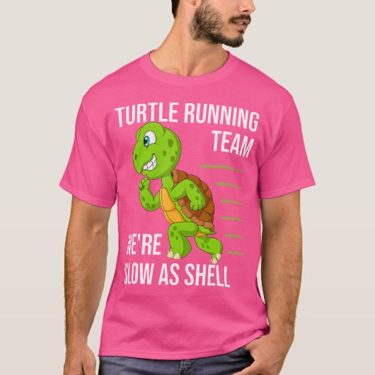 Schildpad Hardloop Team We Zijn Traag Als Schelp G T-shirt (Voorkant)