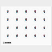 Schildpad Hart Sticker (Vel)
