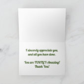 "Schildpad" - Hartelijk dank - Kaart (Binnen)