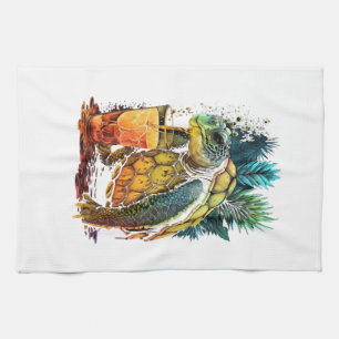 Schildpad Hawaiaanse Zeeschildpadden Ananas Aloha Theedoek