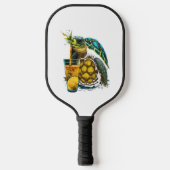Schildpad Hawaiiaans Zee Schildpadden Ananas Aloha Pickleball Paddle (Voorkant)