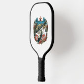 Schildpad Hawaiiaans Zee Schildpadden Hibiscus Flo Pickleball Paddle (Links)