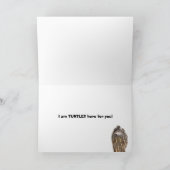 Schildpad hier achterop voor je aanmoediging feestdagen kaart (Binnen)