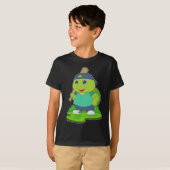 Schildpad honkbal Honkbalknuppel T-shirt (Voorkant volledig)
